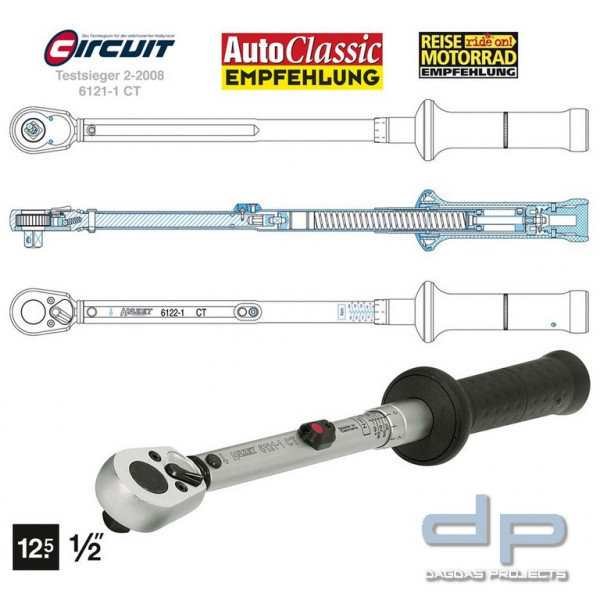 Hazet Drehmoment-Schlüssel 6122-1CT