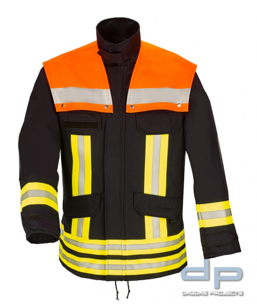 Feuerwehrjacke HuPF Teil 3 Oberstdorf 2000 100% Baumwolle mit Koller