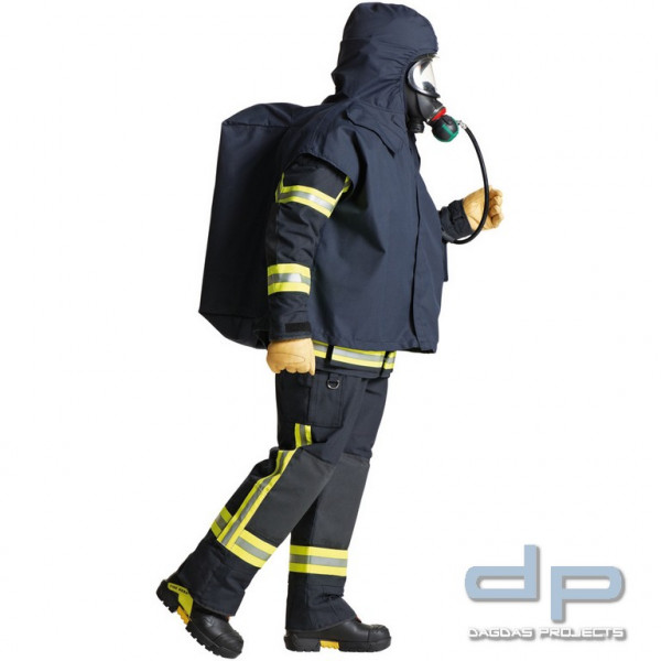 S-GARD Feuerwehr Schutzponcho, dunkelblau Nomex Tough, für Heißausbildung, Universalgröße