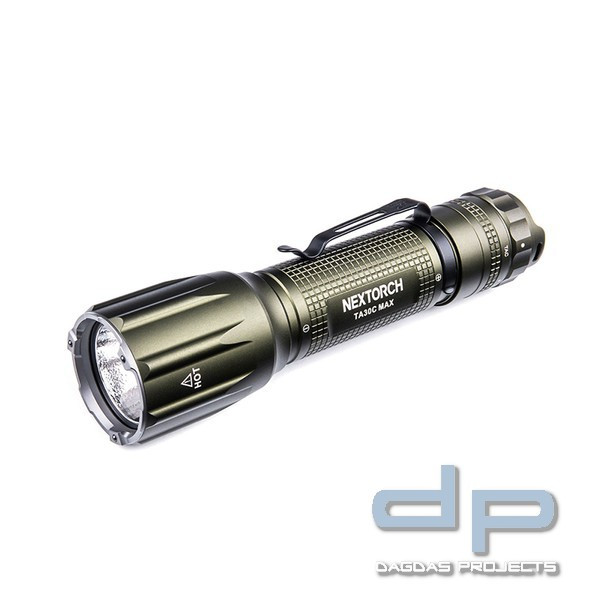 NEXTORCH TA30C MAX (CG) in Carbon Green - 3000 Lumen Taktische LED Taschenlampe