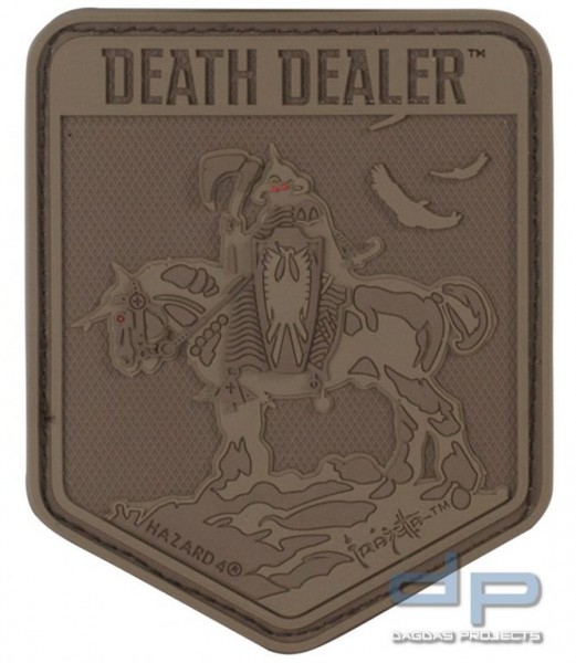 Hazard 4 Rubber Patch DEATH DEALER in Coyote