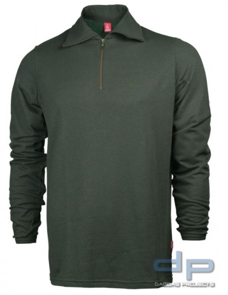Löffler Thermo Hemd mit Reißverschluss Größe: 60 Farbe: Steingrauoliv