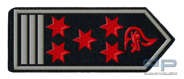 Schulterklappenpaar Feuerwehr, Baden-Württemberg Erste/r Hauptbrandmeister/-in mit Zulage (A10Z) ALS