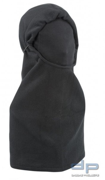 Kopfhaube Lang Polar Fleece Farbe: Schwarz