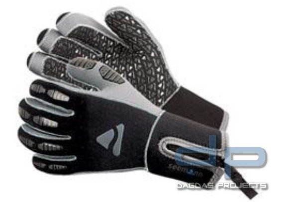Handschuhe (Paar), schwarz Fünffingerhandschuh, 5 mm