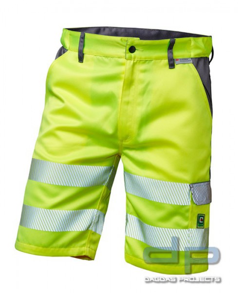 3M Warnschutz Shorts wasser-, öl- und schmutzabweisend in Gelb/Grau