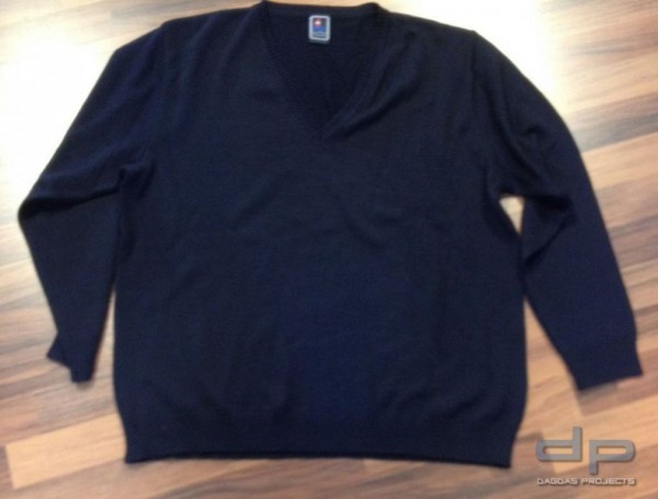 Blauer Pullover V-Ausschnitt Gr. XXL/56