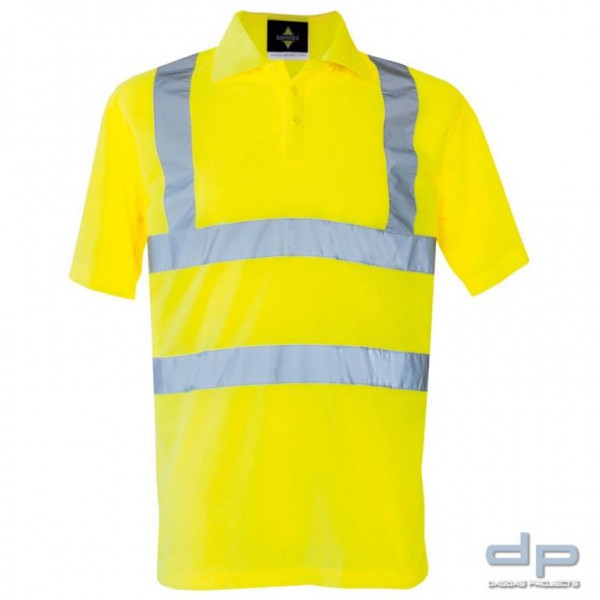 Hi-Viz Warnschutz Polo Shirt EN ISO 20471 in Gelb oder Orange