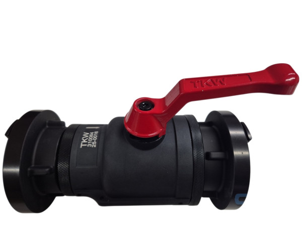 Schlauchabsperrung B DN65 schwarz mit Schalthebel