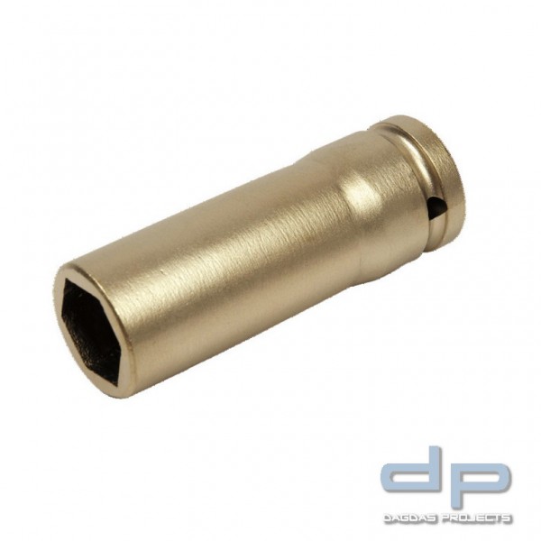 Steckschlüsseleinsatz für Schlagschrauber funkenfrei, 1/2″, lang, 22 mm