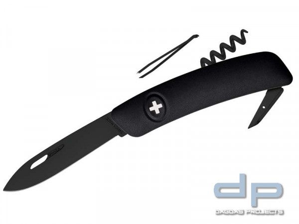 SWIZA D01 All Black Taschenmesser 6 Funktionen