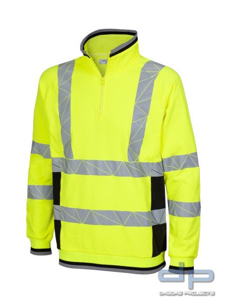 LeiKaTex® | view | Sweat-Troyer | Warnschutz | in Warnorange/Grau und Neongelb/Grau