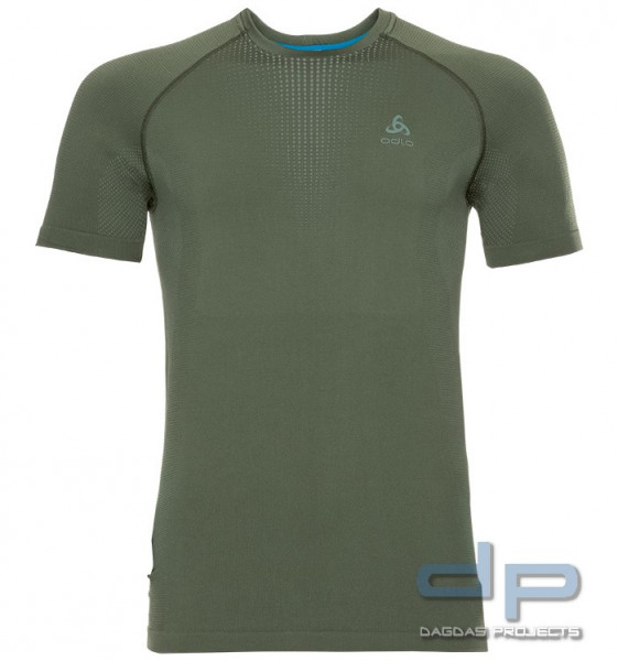 Odlo Crew Neck Short Sleeve Performance Warm oliv