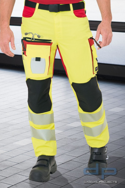 Warnschutzhose PHOENIX PRO 3 (leuchtgelb/rot)