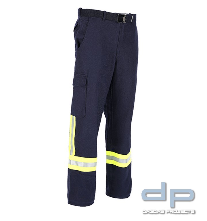 Feuerwehr-Bundhose HuPF Teil 2 Kermel/Viskose mit Bestreifung nach DGUV ...