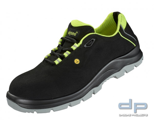 Halbschuhe EN ISO 20345 S3 ESD SRC in Schwarz Neon-Gelb